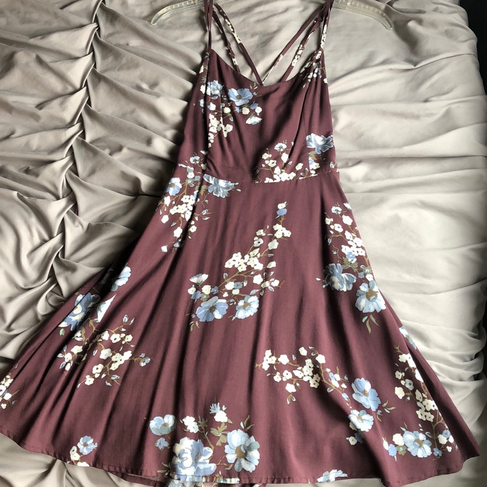 Purple Floral Summer Dress (Garage Brand)
